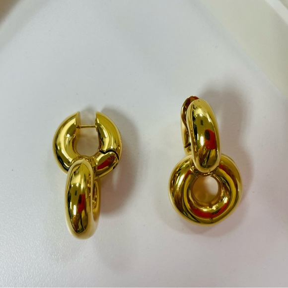 Celine Jewelry Celine Gold Double Earring Poshmark